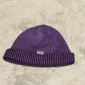 Converse purple cuffed beanie